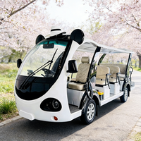 Bus électrique touristique DAOD en forme de panda, 14 places, batterie au lithium fer phosphate, conduite à gauche/droite pour parcs à thème et zoos