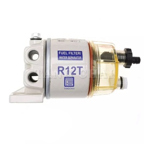 Pièces de moteur diesel filtre à carburant séparateur d'eau R12T avec raccord-filtre et bol de collecte d'eau pour hors-bord marin - Product Image 1