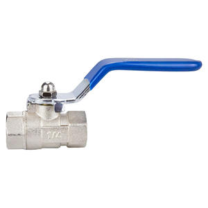 Válvula de Bola de Plata de Dos Piezas al por Mayor, Grifo de Agua con Doble Rosca Interna, Engrosado para Comercio Transfronterizo - Product Image 1