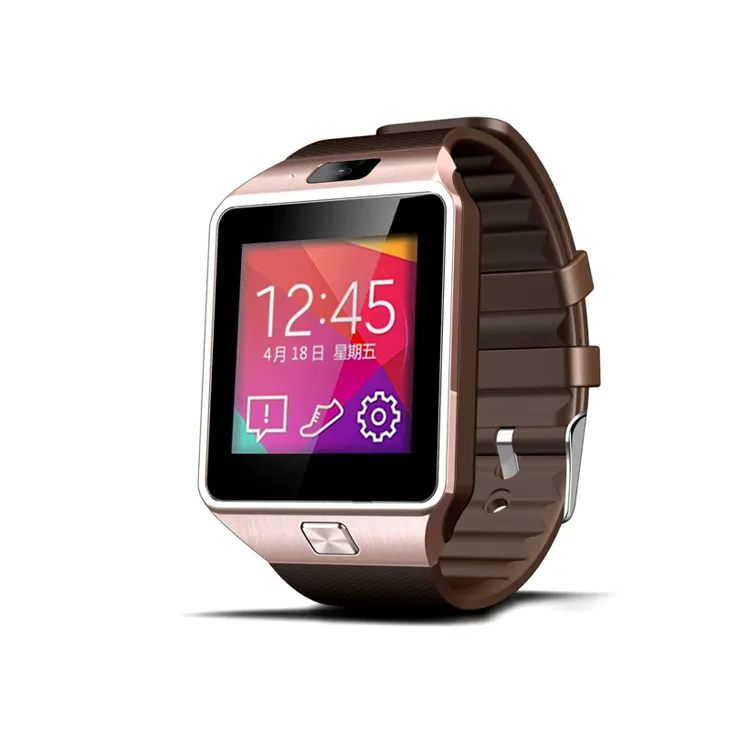 2020 montre intelligente DZ09 Smartwatch podomètre horloge avec fente pour carte Sim Message poussoir connectivité Android téléphone hommes montre