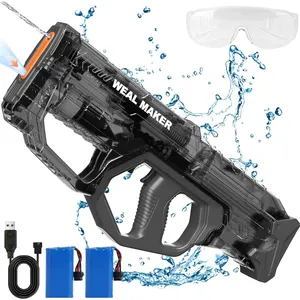 夏季水玩水枪玩具户外游戏玩具电动自动射击水枪儿童玩具
