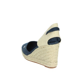 Espadrillas blu 170872 sandali con zeppa da donna - Product Image 2