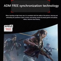 Moniteur de jeu incurvé 32 pouces DQHD 120 Hz HDR400 1800R IPS grand écran avec haut-parleurs intégrés 4K