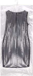 Sac en <span class=keywords><strong>plastique</strong></span> perforé sur rouleau Transparent Nettoyage à sec Blanchisserie <span class=keywords><strong>Housse</strong></span> de vêtement Protection des vêtements - Product Image 4