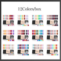 12 pièces/kit Venalisa vernis à ongles Gel coffret cadeau élégant vernis à ongles tremper UV LED haute Piment paillettes système de Gel UV