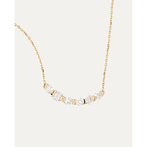 Collar con Colgante de Oro de 14K/18K/22K Más Vendido, 1.61 CT, Piedras Laterales, Corte Brillante, Diamante Personalizable, Cultivado en Laboratorio, Claridad VVS-SI - Product Image 4