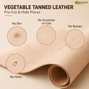 Rollo <span class=keywords><strong>de</strong></span> Tiras <span class=keywords><strong>de</strong></span> <span class=keywords><strong>Cuero</strong></span> Curtido Vegetal DIY, 1.5"x71", 0.138" <span class=keywords><strong>de</strong></span> Grosor (9oz), Color Natural <span class=keywords><strong>para</strong></span> Cinturones, Bolsos y Accesorios <span class=keywords><strong>para</strong></span> Mascotas - Product Image 5
