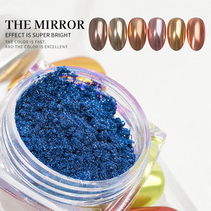 Poudre à ongles chromée Beetles, effet miroir, holographique, aurora, irisée, nacrée, décoration d'art d'ongles, paillettes, 0,2 g/pot - Product Image 4