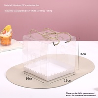 Boîte en papier pour gâteau roulé rectangulaire avec couvercle transparent