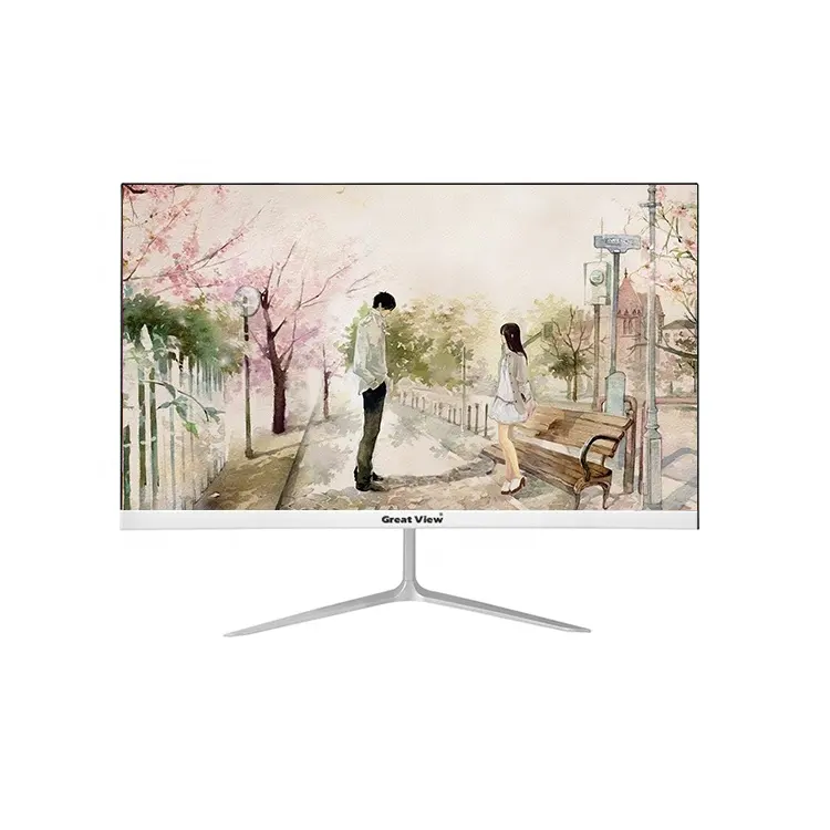 Factory Hot Sale White 24 Inch IPS Full HD Desktop Computer Monitor 75Hz High Quality Great View