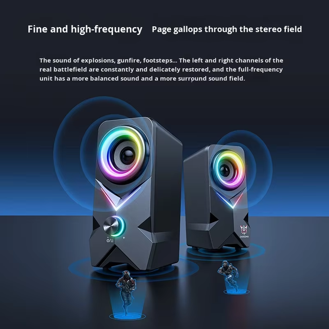 Computer Speaker Subwoofer for Home Use Wired Desktop Heavy Bass Gaming Small Speaker