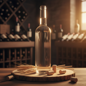 Bouteille en verre pour <span class=keywords><strong>vodka</strong></span>, tequila et spiritueux, fond épais rond, bouchon à vis, fabrication sur mesure, export, 750 ml, 700 ml, 500 ml, 350 ml - Product Image 1