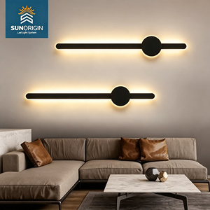 Lámpara de Pared LED Moderna de Hierro con Pantalla Blanca Regulable para Dormitorio, Sala de Estar, Pasillo, Balcón - Diseño Creativo con Líneas Largas y Sencillas para Mesita de Noche - Product Image 2