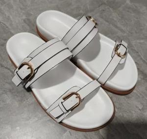 Sandalias planas de plataforma gruesa y gran tamaño con hebilla metálica, económicas, para mujer. - Product Image 4