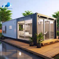 Petite maison préfabriquée de 20 pieds conteneur d'expédition modulaire portable maison préfabriquée hôtel avec kit de salle de bain