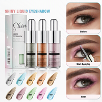 Fard à paupières liquide waterproof, finition diamantée scintillante, effet nacré, maquillage des yeux multicolore, marque privée OEM