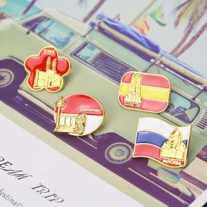 เข็มกลัดโลหะแบบนุ่มเคลือบเงา ปี 2026 สั่งทำพิเศษ พร้อมโลโก้วันชาติ 91 ปี ตราสัญลักษณ์ UAE และตราสัญลักษณ์ซาอุดีอาระเบีย - Product Image 2