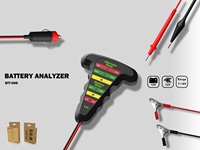 Batería de coche 12V probador Digital alternador probador de 6 luces LED pantalla automotriz herramienta de diagnóstico Auto de carga que analizador