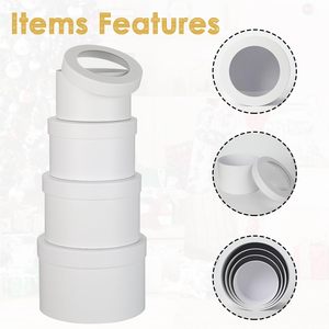 <span class=keywords><strong>Cajas</strong></span> de Regalo Redondas de Cartón Rígido Blanco, Impermeables, para Perfumes, Cosméticos, Joyerí<span class=keywords><strong>a</strong></span>, Aniversarios, Venta al Por Mayor - Product Image 5