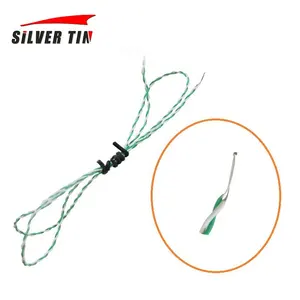 Type K Wire Thermocouple Green white color PTFE/silicone Twisted Pair Extension Wire