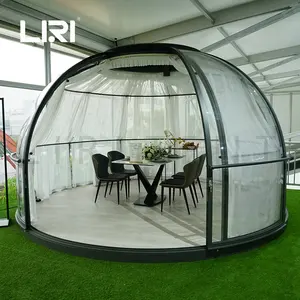 في الهواء الطلق 360 درجة جديد حافظة كمبيوتر شفافة فقاعة قبة خيمة مطعم القباني منزل
