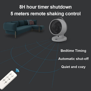 Sáu Tốc Độ Nhỏ Nhựa Bảng <span class=keywords><strong>Fan</strong></span> Có Thể Sạc Lại Pin Dao Động Điều Khiển Từ Xa Máy Tính Điều Khiển 8H Hẹn Giờ Cho Sử Dụng Trong Nhà - Product Image 5