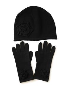 Haute Qualité Femmes Mode Coloré 100% Cachemire <span class=keywords><strong>Bonnet</strong></span> Et Gants Ensembles - Product Image 5