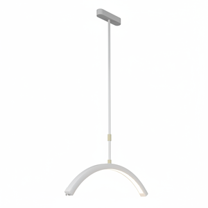 Lámpara LED de media luna de 28 pulgadas para salón, luz colgante de techo regulable para pestañas, iluminación de belleza para tatuajes de pestañas, maquillaje, spa y estudio. - Product Image 5