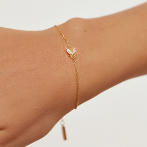 Bracelet à breloques en argent sterling S925 avec zircon, motif abeille de dessin animé mignon, vente en gros d'usine ROXI - Product Image 5