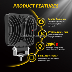 Piezas automotrices, foco <span class=keywords><strong>Led</strong></span> para coche, Luz antiniebla <span class=keywords><strong>de</strong></span> conducción <span class=keywords><strong>de</strong></span> 12V, 4 pulgadas, 48leds, 144W, luz <span class=keywords><strong>de</strong></span> trabajo <span class=keywords><strong>LED</strong></span> cuadrada para coche, luces para <span class=keywords><strong>autos</strong></span> - Product Image 5