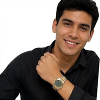 Montre de prière musulmane ALFATIHA WR-02 TTGW en alliage d'aluminium pour hommes avec fonction Qibla et Azan