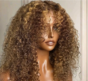 Perruque 100% Cheveux Humains Vierges Indiens Bruts Sans Colle Full Lace HD Lace Front pour Femmes Noires, Raide ou Onde Profonde - Product Image 1