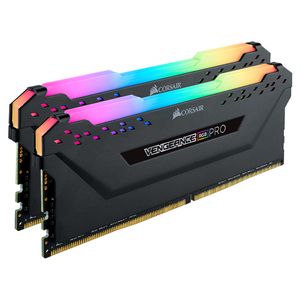 Kit de mémoire DDR4 DRAM 3200 MHz USCORSAIR VENGEANCE RGB PRO 32 Go (2 x 16 Go) / 16 Go (1 x 16 Go) - Noir - Ordinateur de bureau USCORSAIR VENGEANCE RGB - Product Image 1