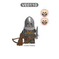 Bloques de Construcción de Personajes Medievales: Caballero, Arquero, Guerrero, Lanzador con Ballesta, Figura de Acción, Ladrillos DIY, Juguete