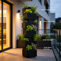 Bac à plantes surélevé modulaire en WPC (composite bois-plastique) pour réduire la flexion du dos lors de la plantation