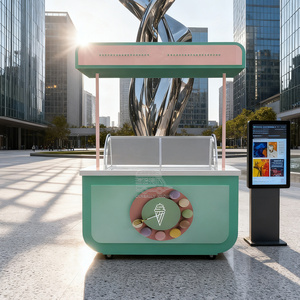 Chariot à glaces mobile de haute qualité entièrement équipé pour la fabrication de gelato - Product Image 2