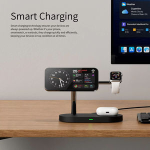 Venta caliente 15W soporte de carga rápida cargador inalámbrico magnético para <span class=keywords><strong>Anker</strong></span> 15W Metal plegable magnético inalámbrico carga rápida - Product Image 2