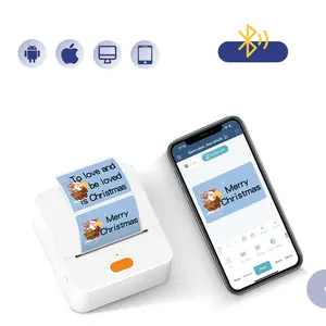 德通热标签打印机无线手机电脑迷你蓝牙2英寸贴纸制造商20 50毫米贴纸标签制造商