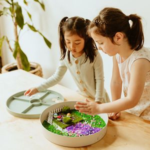 Vasca Sensoriale a Tema Fiabe Paico per Bambini, Vassoio per Sabbia Montessori, Ausili Didattici per l'Educazione Precoce, Vasca per Giochi <span class=keywords><strong>Mondo</strong></span> in Miniatura - Product Image 2