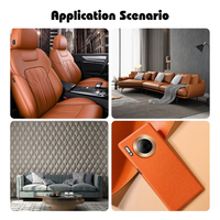 Patchs en cuir synthétique auto-adhésif de 3.5*79 pouces pour la réparation de canapé, faux cuir gaufré avec support adhésif pour la réparation