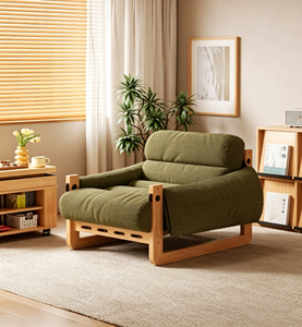 Modern Scandinavian Midcentury Reclining Armchair Velvet Upholstery Wood Legs Living Room <b>Chair</b> Leisure Seat Solid <b>Back</b> Design - Product Image 5
