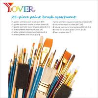 51pcs 궁극의 유성 페인트 세트 페인팅 액세서리 포함