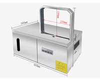 Machine de cerclage automatique à thermoscellage pour liasses de billets, compatible avec bande OPP de 12 mm de large