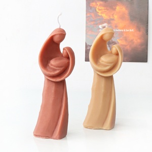 Molde de Silicona para Velas Religiosas, Diseño Simple de Jesús y la Virgen, Molde 3D para Velas Aromáticas, Decoración del Hogar, Molde de Resina - Product Image 3