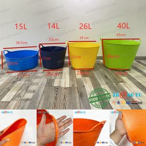 15L 얕은 정원 트러그 내구성 유연한 Tubtrugs 유연한 버킷 - Product Image 5