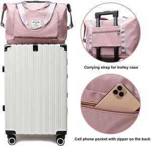 IDEA GIFT Custom Logo Duffel <b>Bag</b> Foldable Dry Wet <b>Waterproof</b> Luggage Duffle Yoga Sports Weekend Shoulder Gym Travel Tote <b>Bag</b> - Product Image 5