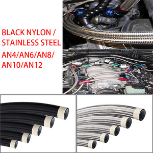 สายเชื้อเพลิง PTFE AN4 AN12 แบบถักไนลอน สำหรับการดัดแปลงยานยนต์ - Product Image 4