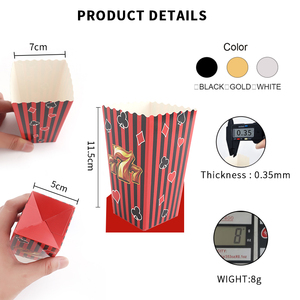 2025 Màu Sắc Mới Thiết Kế Thời Trang Cổ Điển Retro Đảng Thiết Kế Hỗn Hợp Màu Giấy Bỏng Ngô Hộp Xô Container - Product Image 3