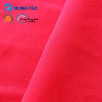 Tissu en microfibre de peau de pêche en polyester 100% et tissu durable