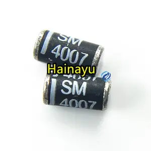 Hainayu 목록 견적 빠른 배달 SMD 다이오드 DO-213AB SM4007 LL4007 1000V 빠른 복구 원통형 유형은 SUF4007 IC를 제공합니다